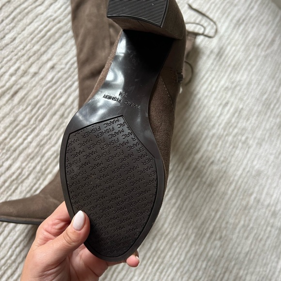 Marc fisher Brown suede Over-the-Knee Boots - Picture 4 of 7